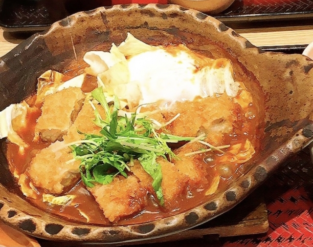 チキン味噌かつ煮定食